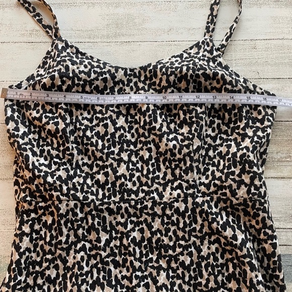Old Navy | Animal Print Linen Cami Mini Dress. Size Medium - Picture 10 of 14